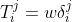 T^j_i = w\delta^j_i